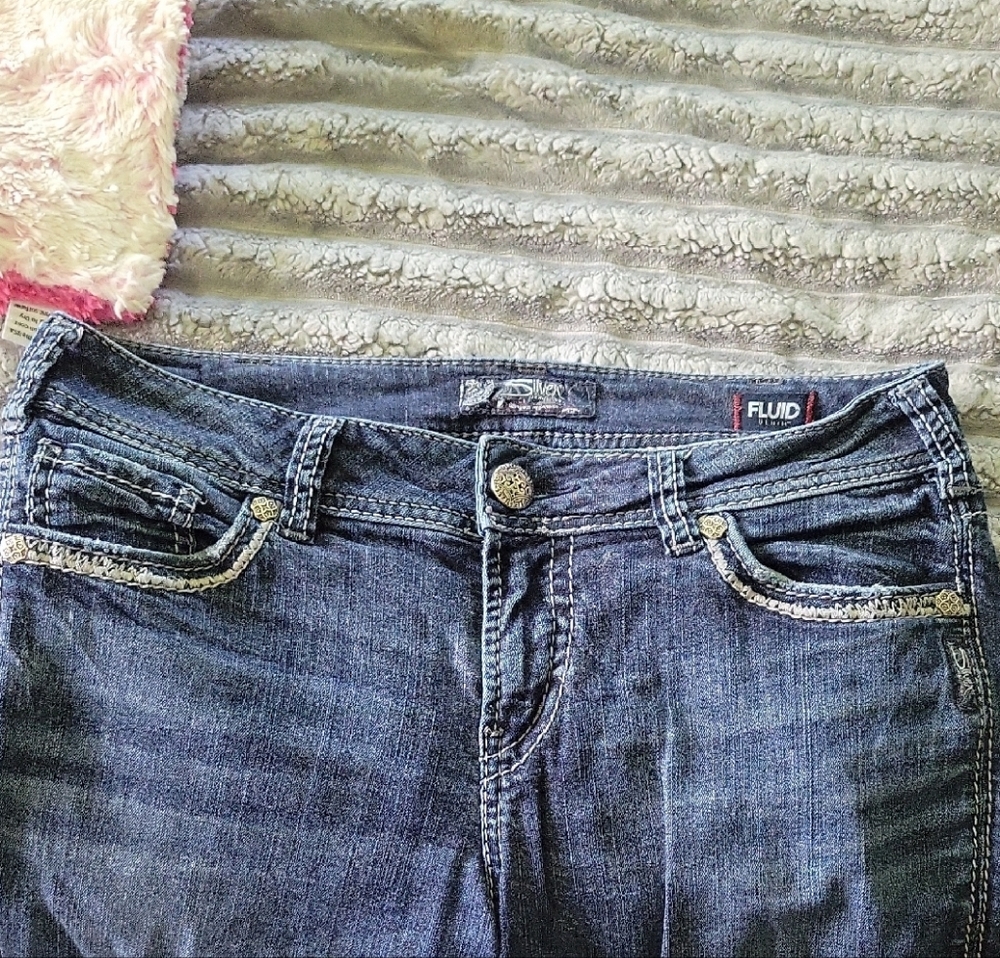 Silver Jeans Blue Denim with Natural Fading